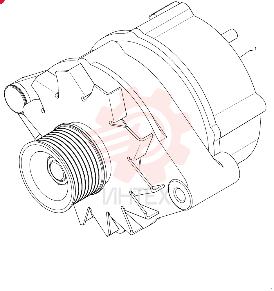 ALTERNATOR,12V, 120A, W/ Pulley