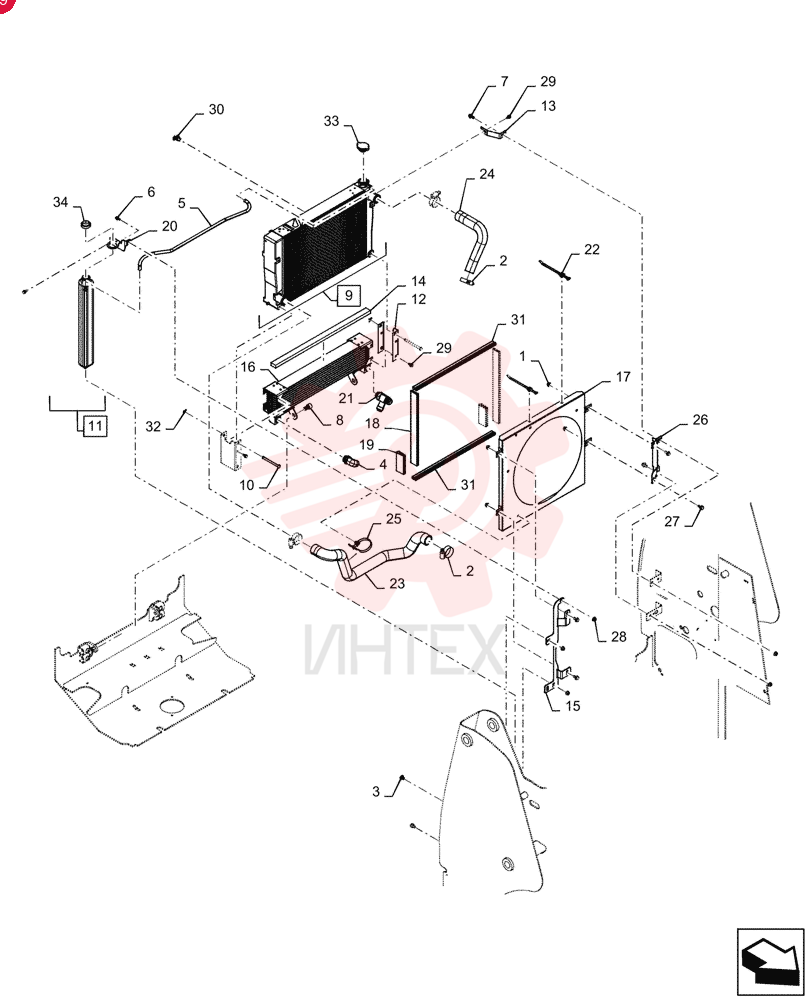 FLANGE NUT,Hex, M10 x 1.5