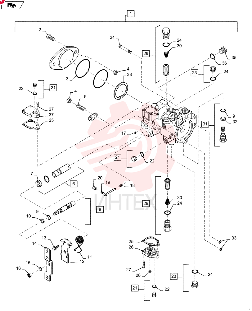 HYDROSTATIC PUMP,46 CC 84322471 (2)