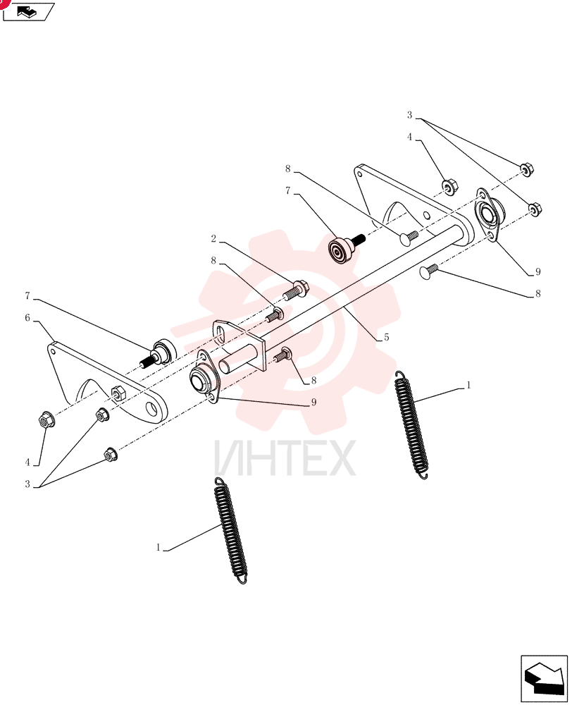 SPRING,Extension, 0.732” OD x 2.75” L