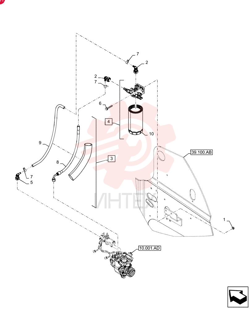 FLANGE NUT,Hex, M8 x 1.25, Cl 8