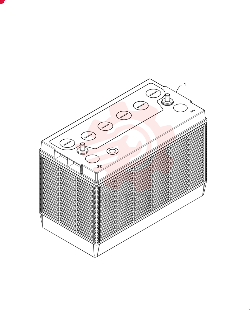 WET BATTERY,BCI 31, 12V, 1000 CCA