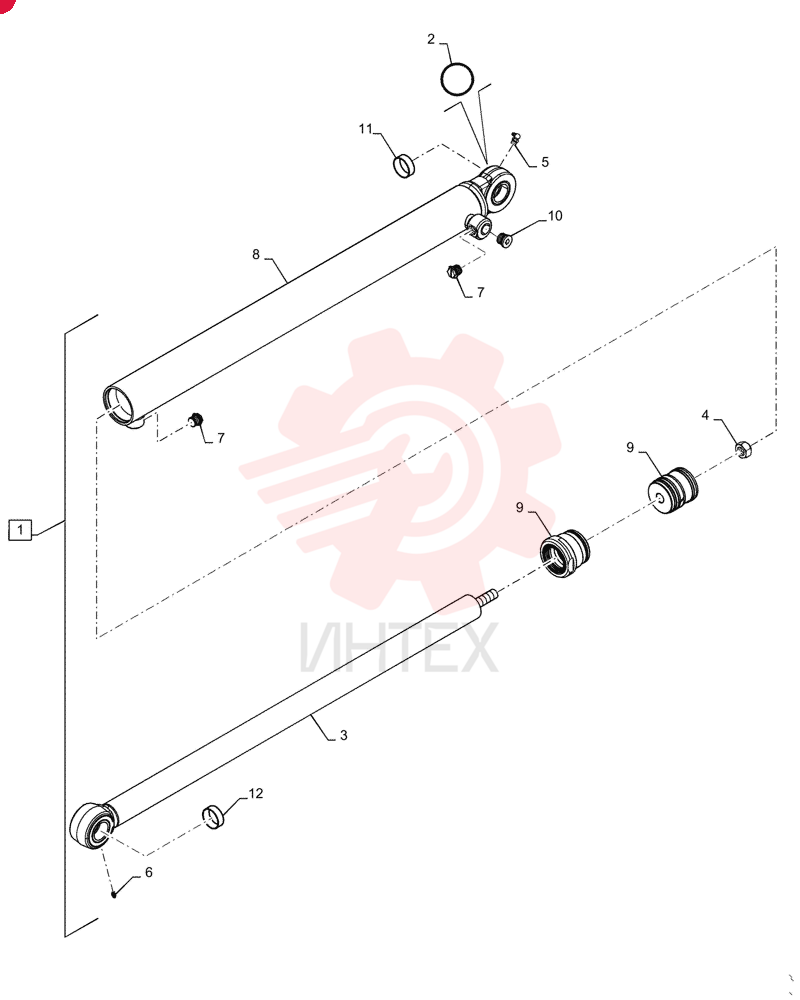 CYLINDER,Double Acting, 50.8mm Rod, 847.9mm Stroke 84527650 (2)