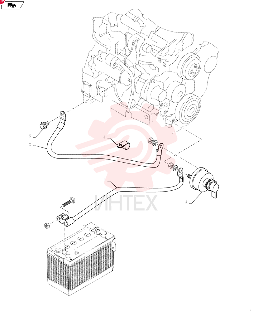 NEG BATTERY CABLE 84284996