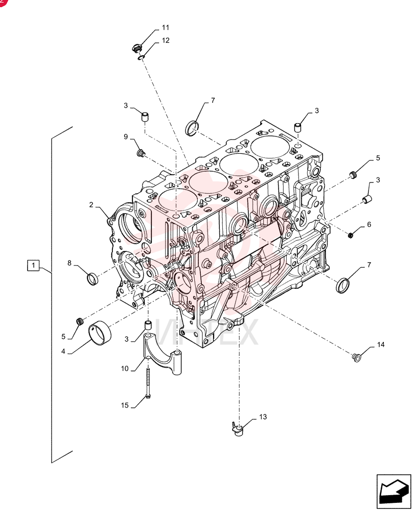 CYLINDER BLOCK,4 Cylinders