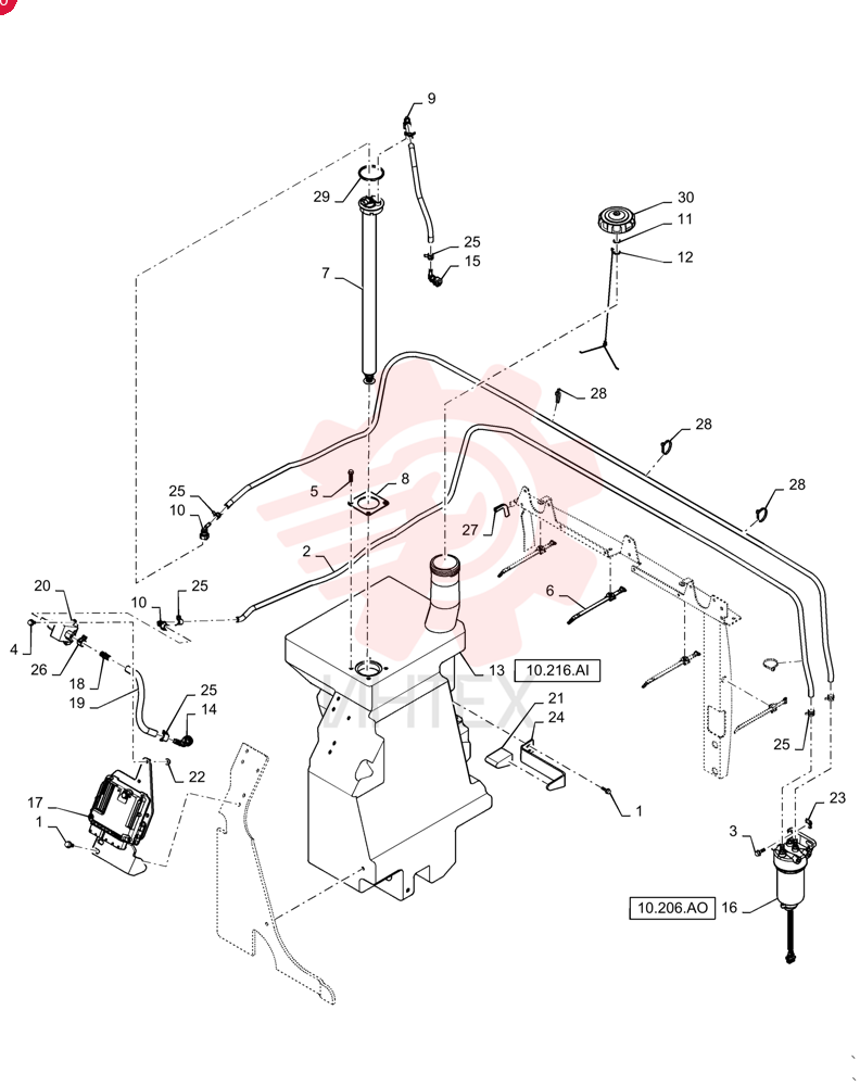 SELF-TAP SCREW,HWH, 3/8"-16 x 1" 280476 (3)