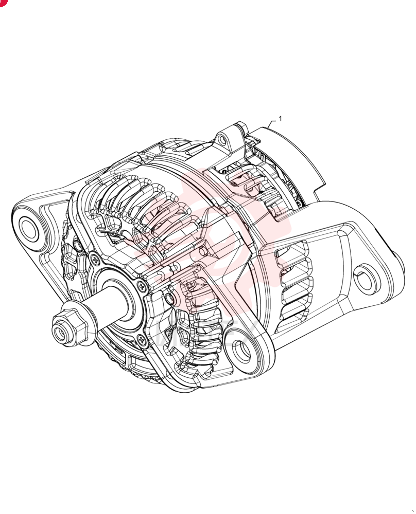 ALTERNATOR,14V, 80A(1800 RPM)