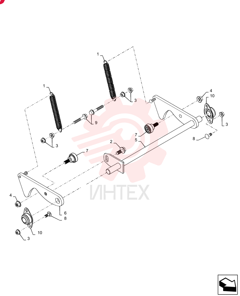 SPRING,Extension, 0.732” OD x 2.75” L