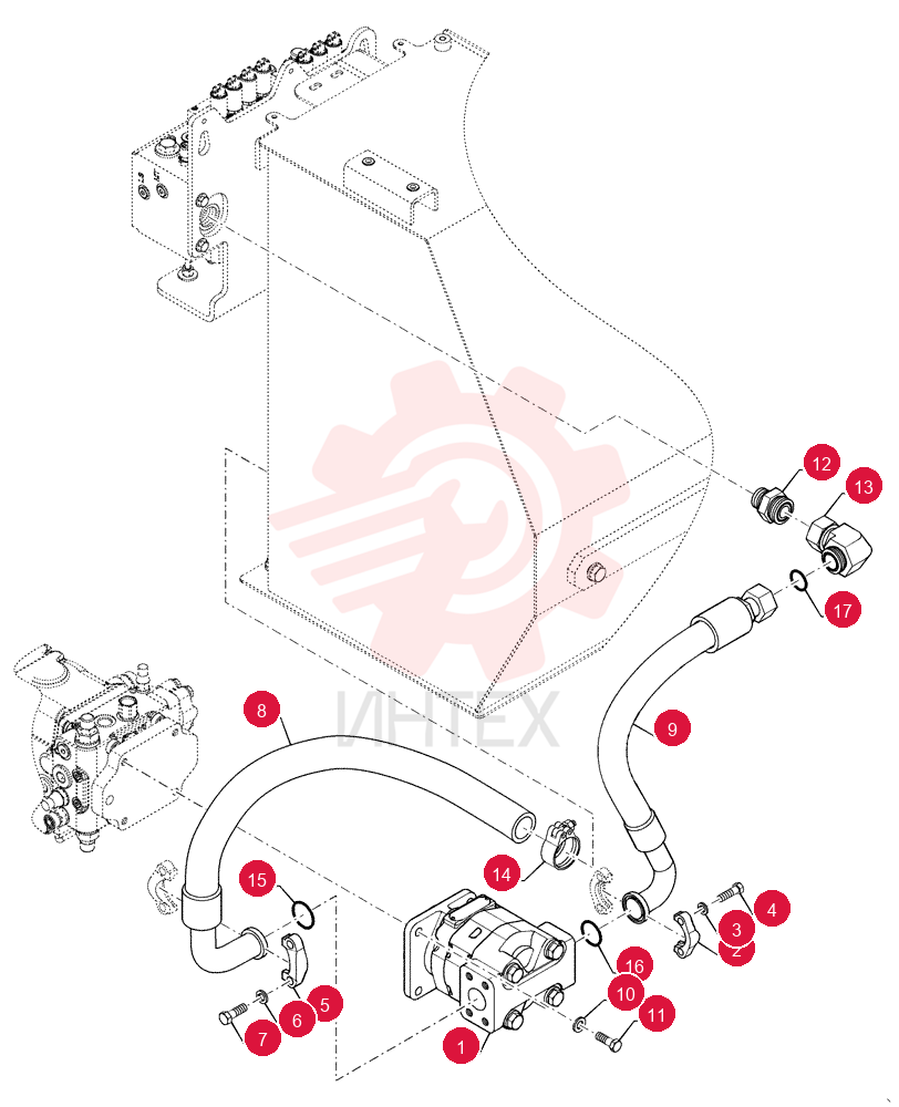 HYDRAULIC PUMP,64.56 CC