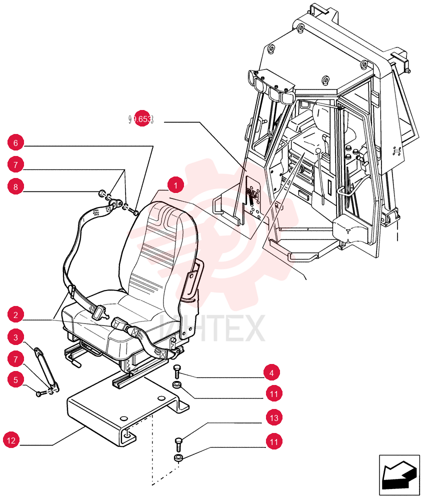 DRIVER SEAT 76054653