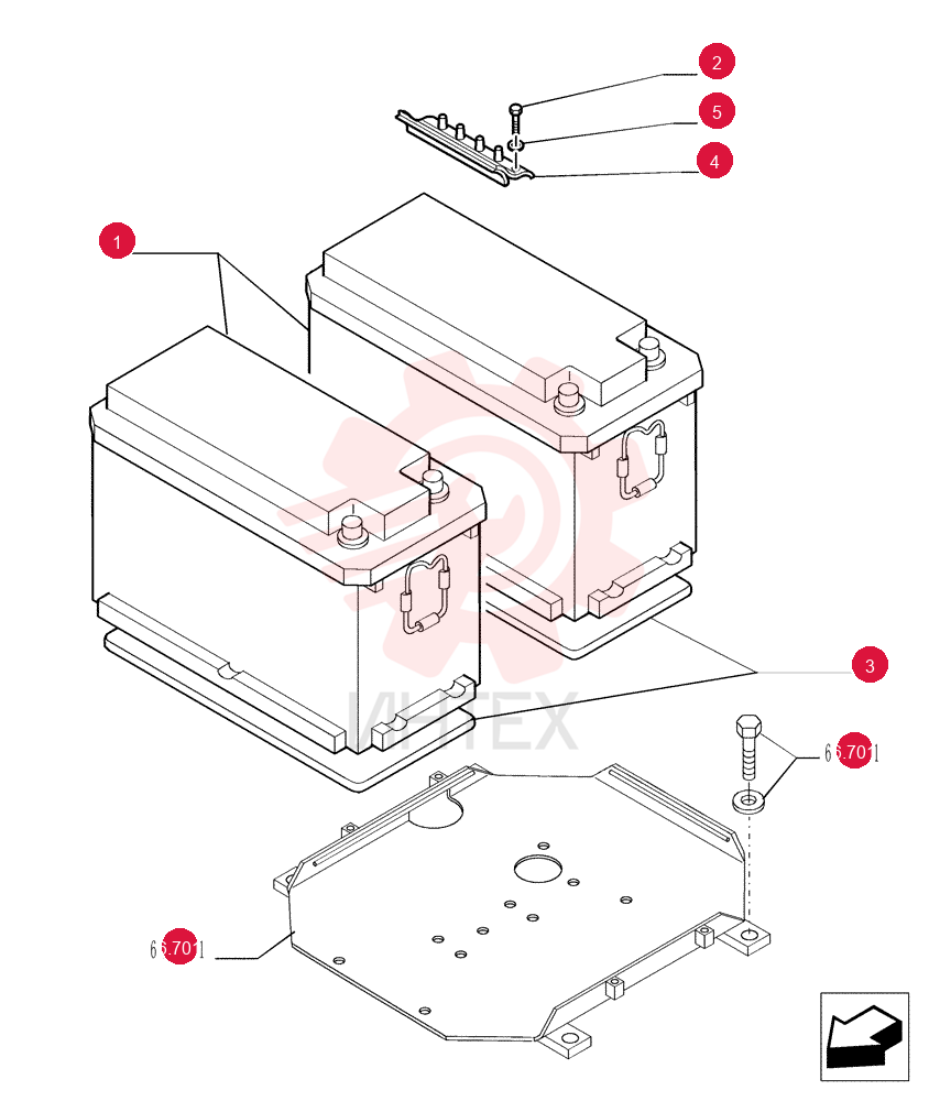 DRY BATTERY 76054677
