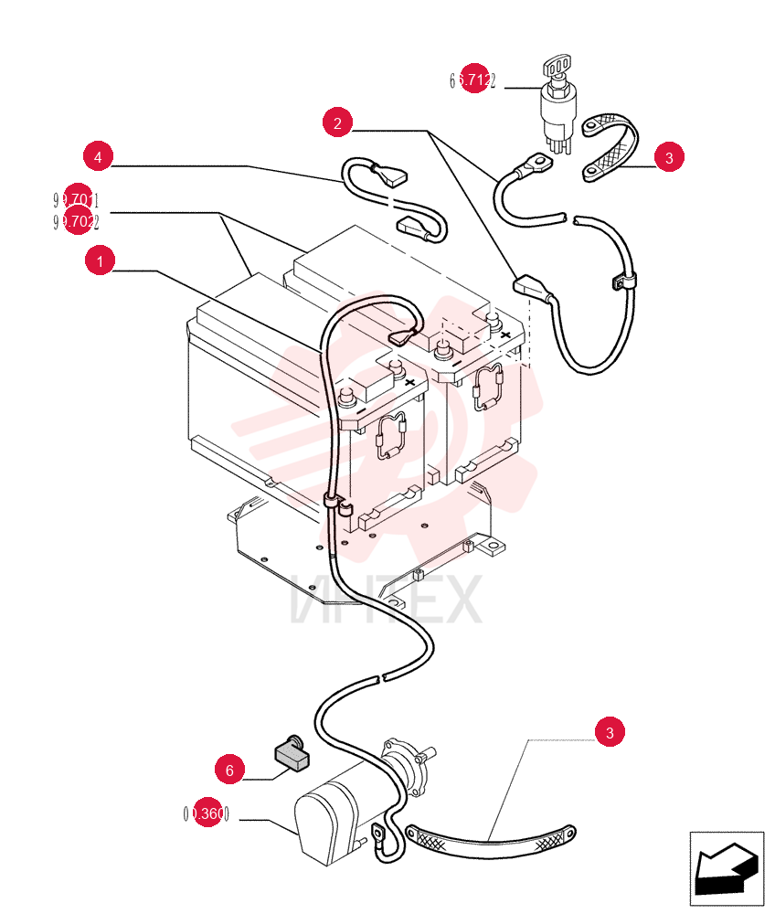 POS BATTERY CABLE