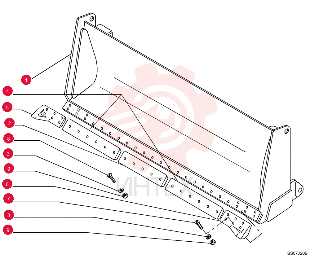 DOZER BLADE 76089467