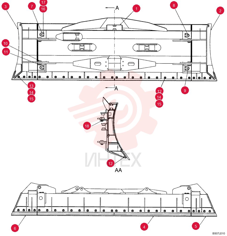 DOZER BLADE 76093770