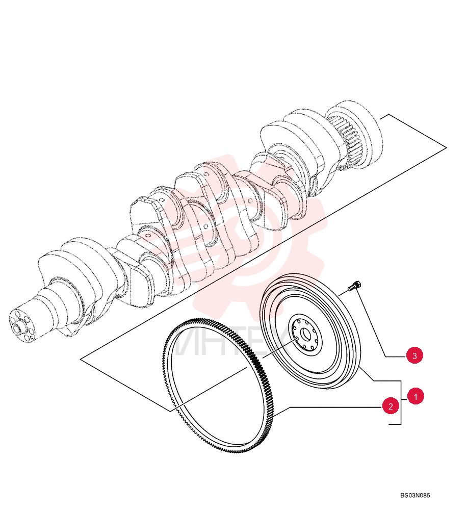 ENGINE FLYWHEEL 2853171