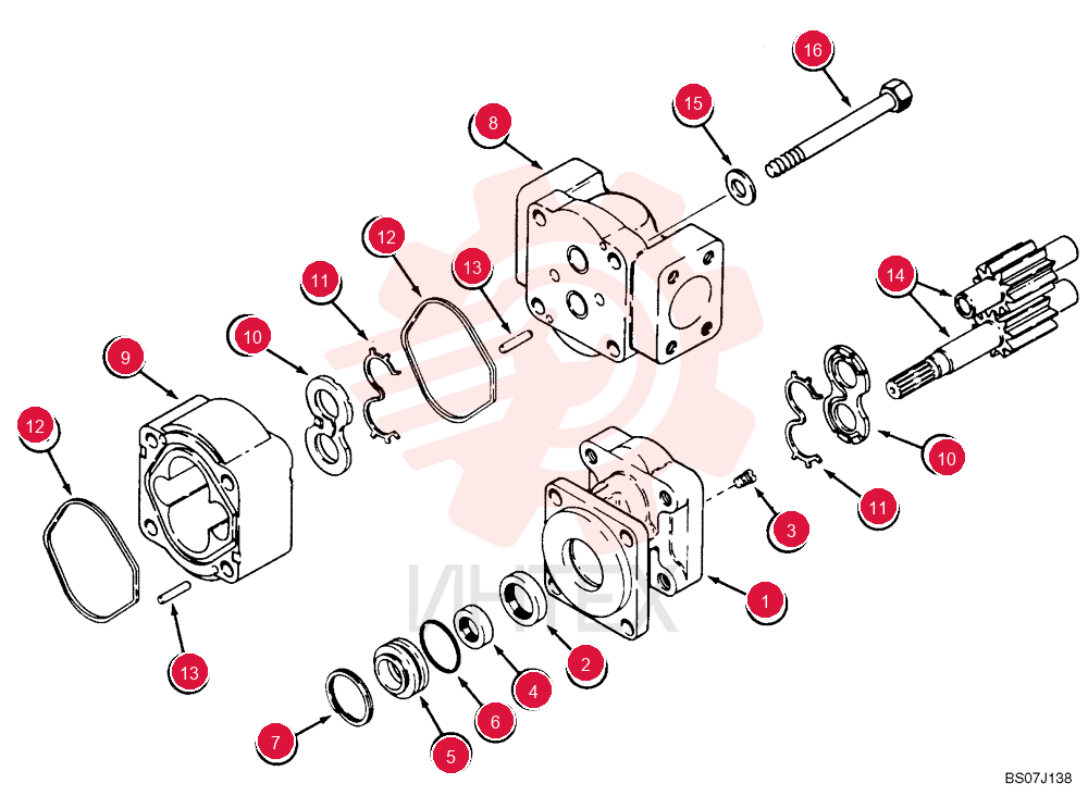 HYDRAULIC PUMP 87604362