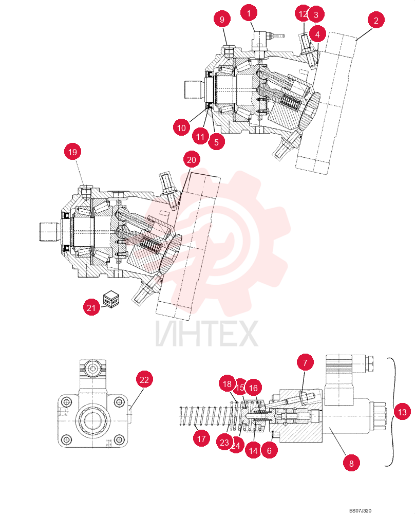 HYDROSTATIC MOTOR 87313556 (1)