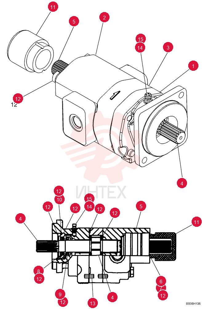 HYDROSTATIC PUMP,65.6 CC