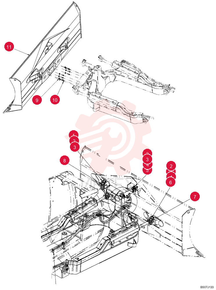 PIN,44.8mm OD x 186mm L