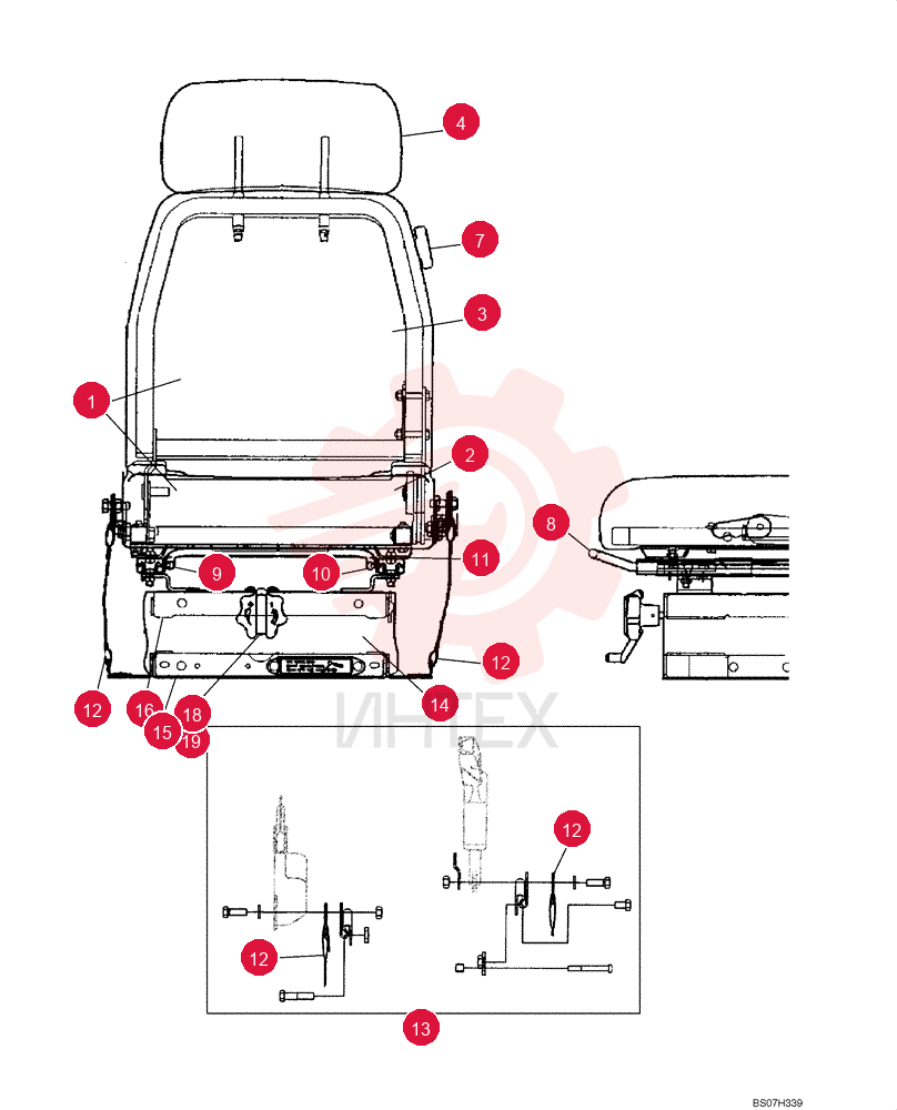 SEAT ASSY. 87450937 (2)