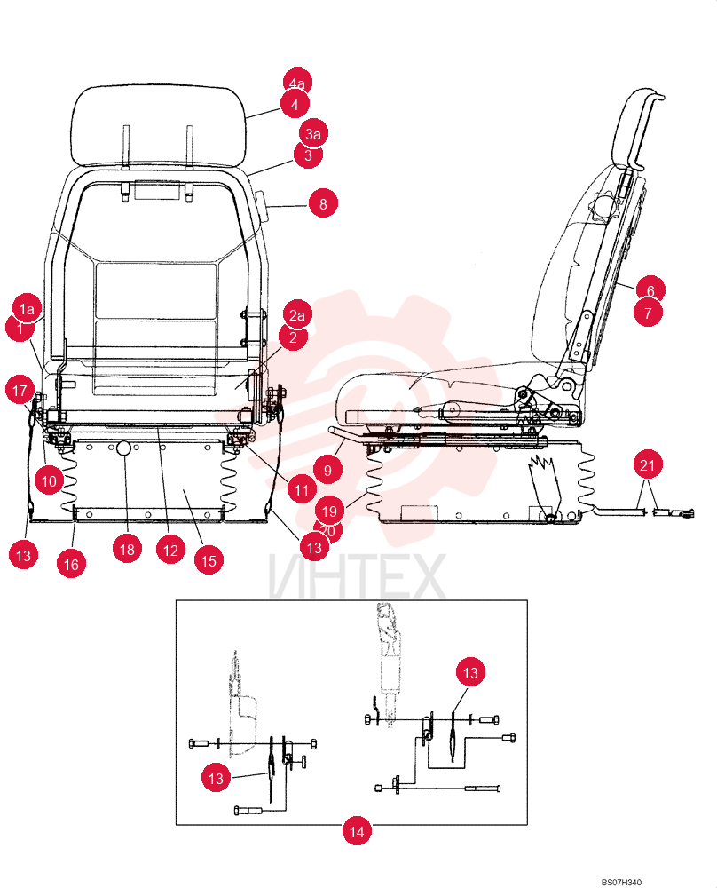 SEAT ASSY. 87675129 (2)