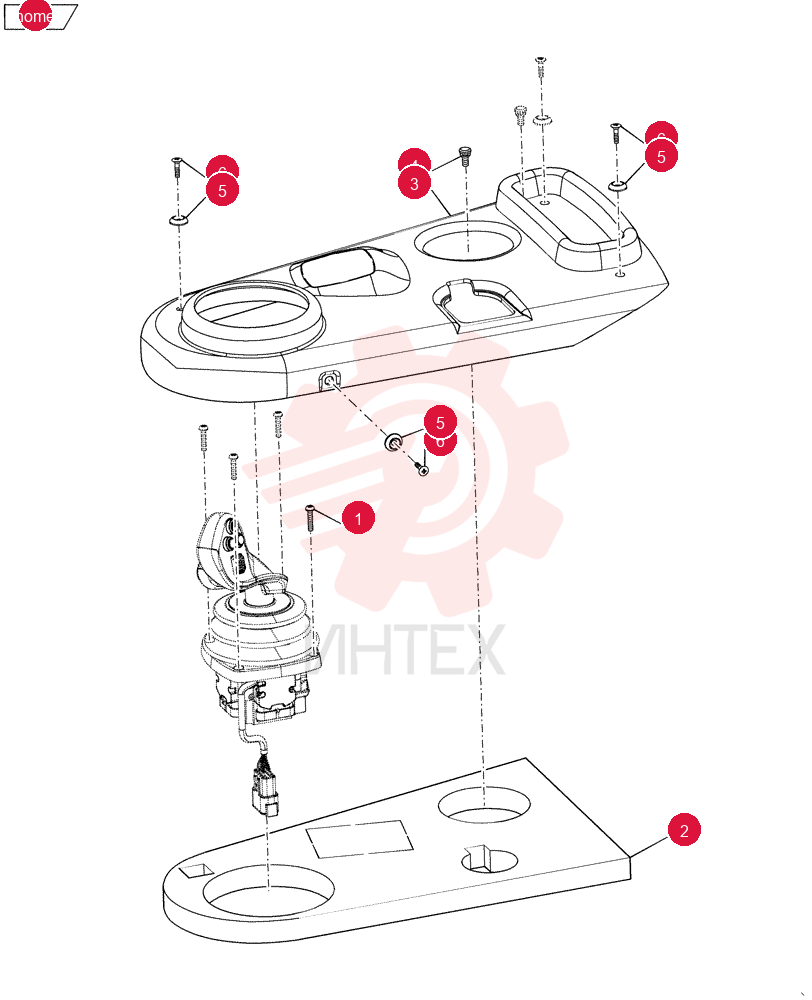 SCREW,Torx Pan Hd, M5 x 25mm, Cl 4.8 84187829 (1)