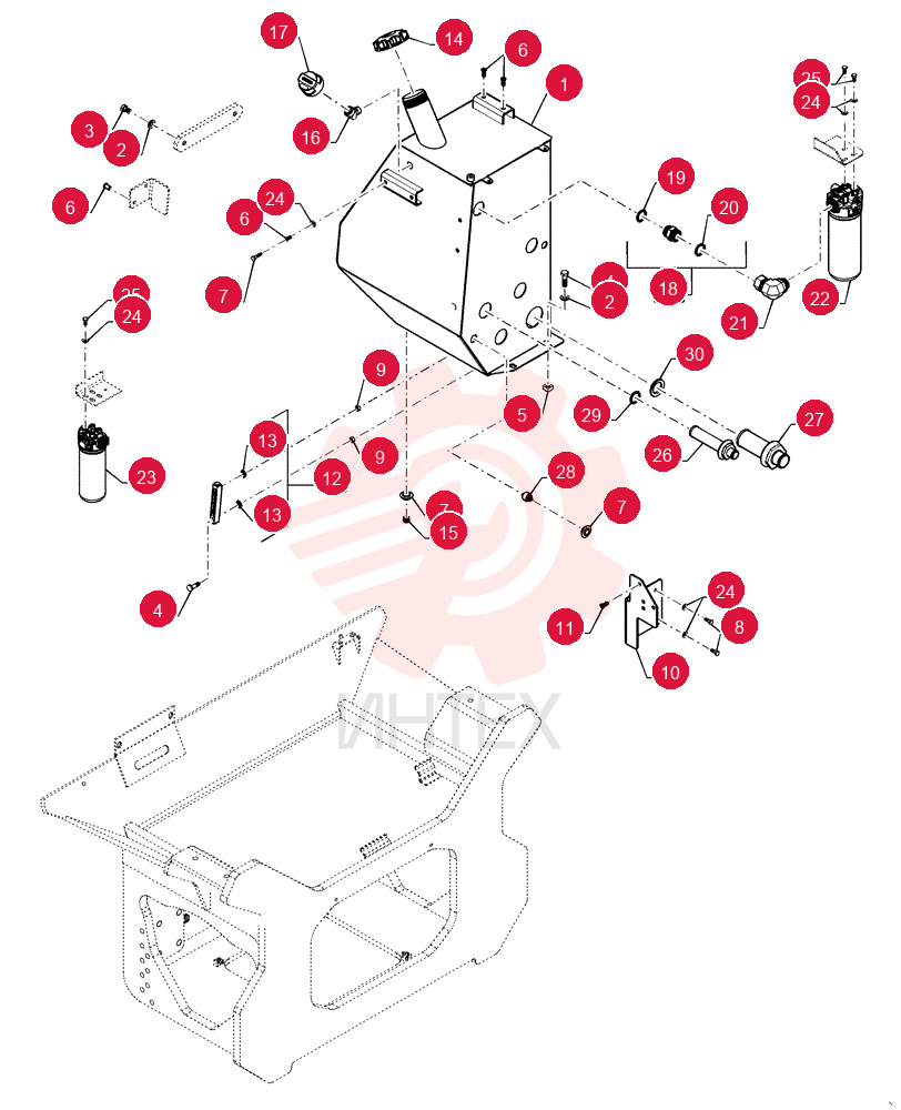 HYDRAULIC OIL RESERVOIR 47377687
