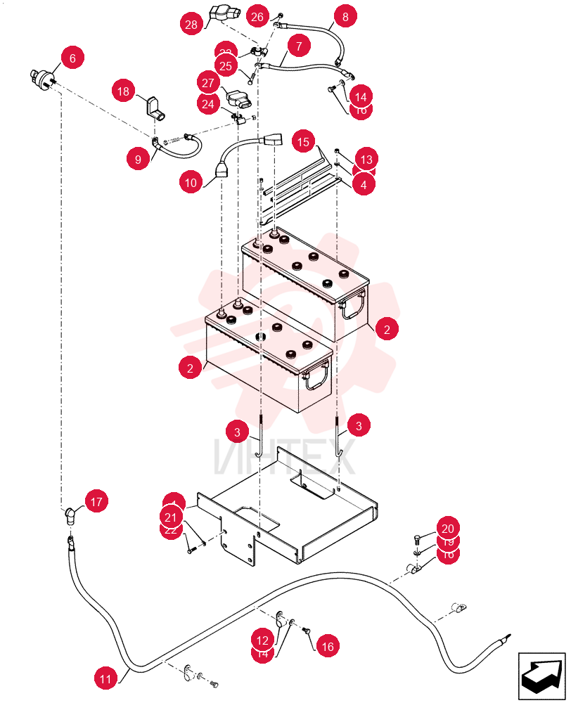 BATTERY TRAY