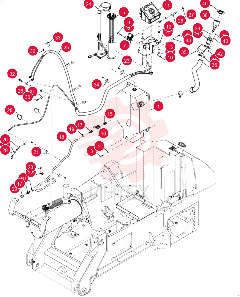 DIESEL EXHAUST FLUID TANK 47672724