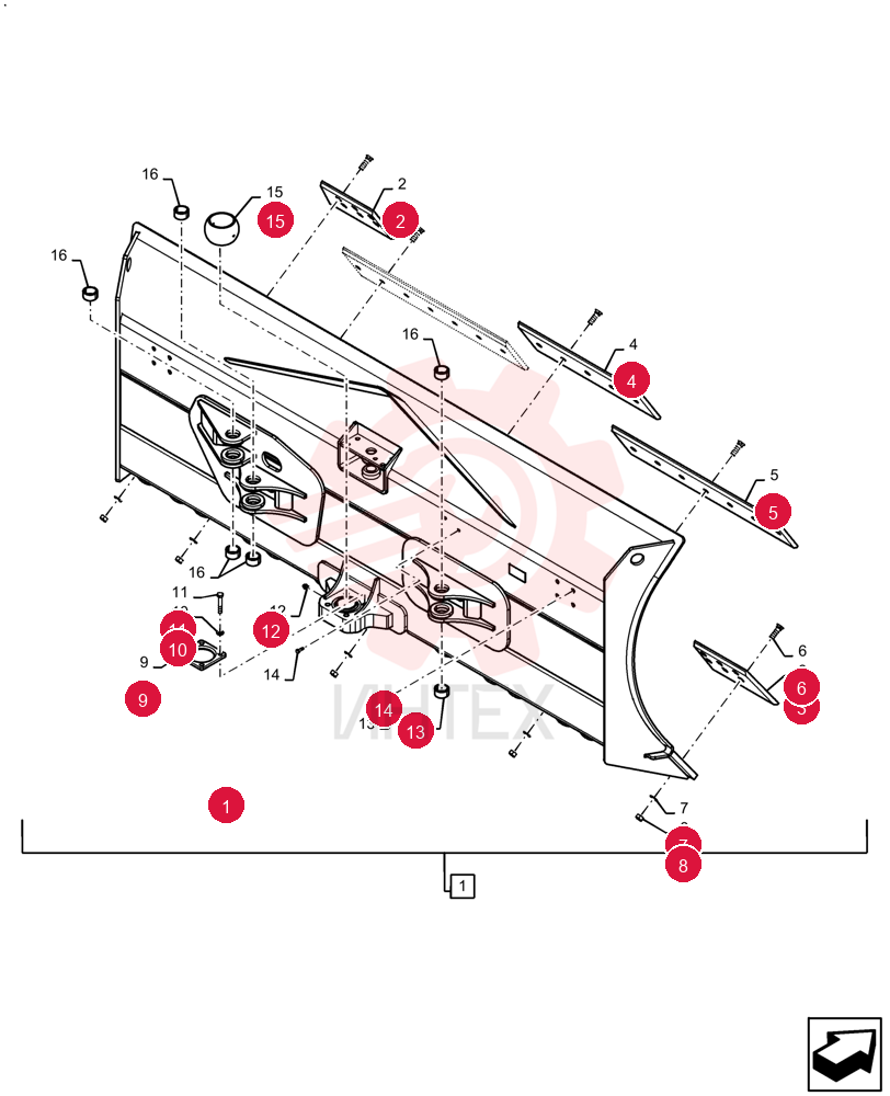 DOZER BLADE 47632754
