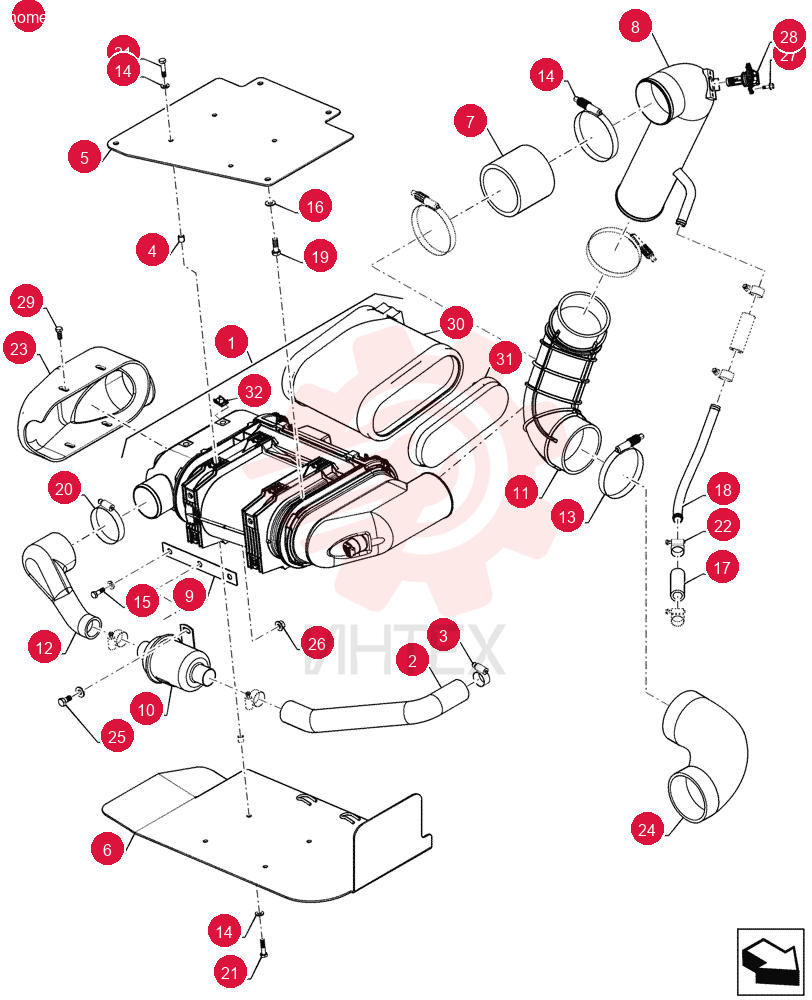 AIR CLEANER 84596363