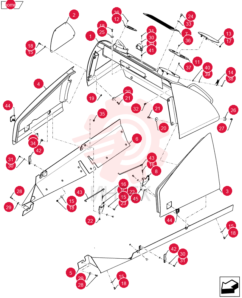 REAR COVER 47375059