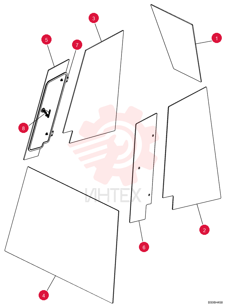 CAB GLASS ASSY