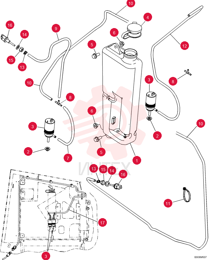 WINDSHIELD WASH RESERVOIR