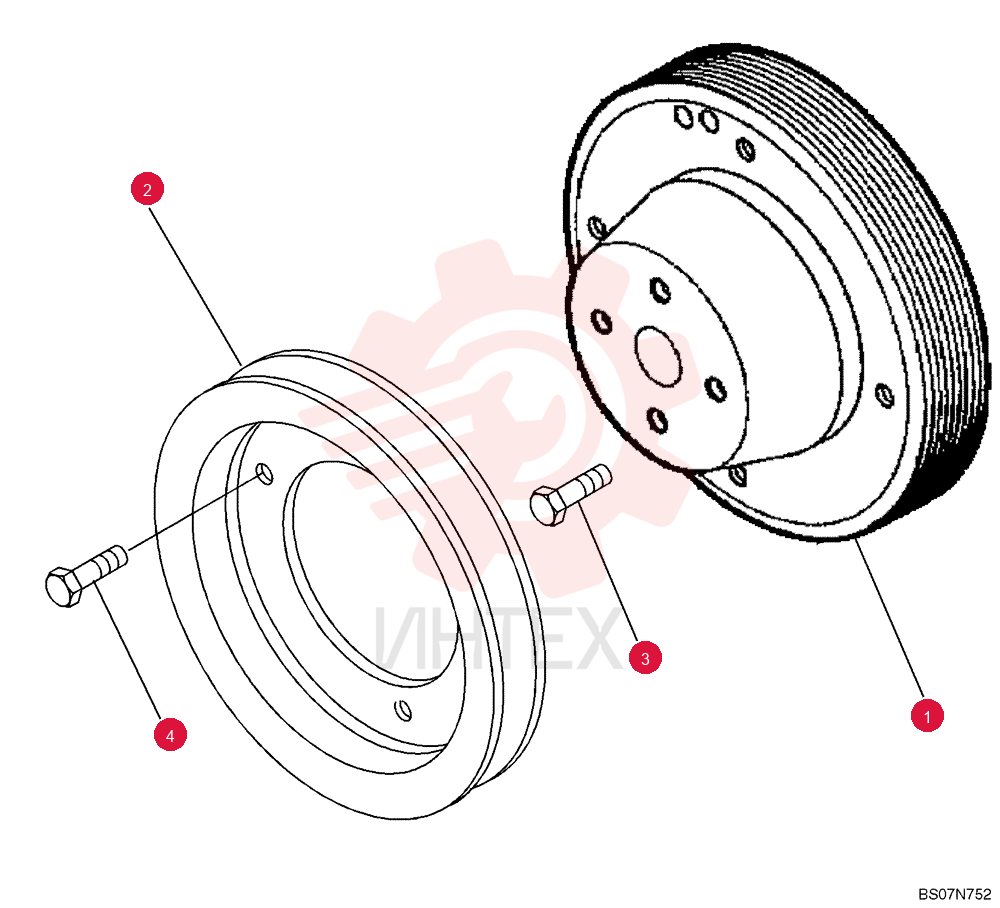 PULLEY,158mm OD