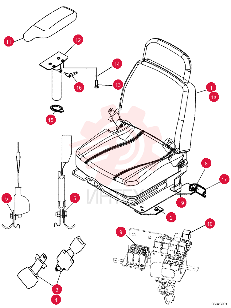 SEAT ASSY. 87450940 (1)