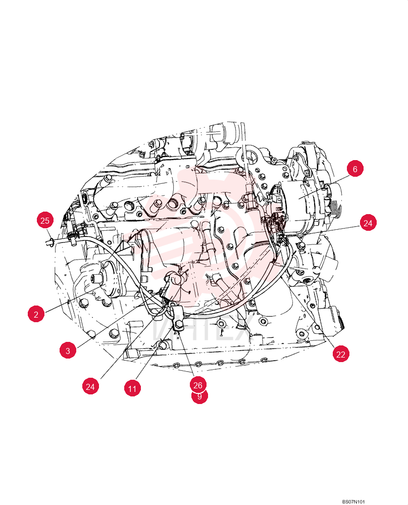 STARTER MOTOR,12V, 2.7kW 86992395 (1)