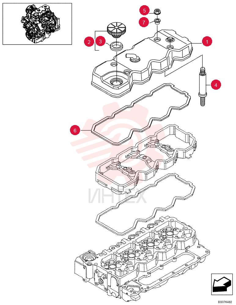 VALVE COVER 4895909