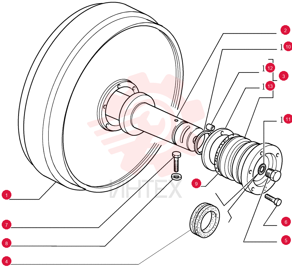 IDLER WHEEL 76052839