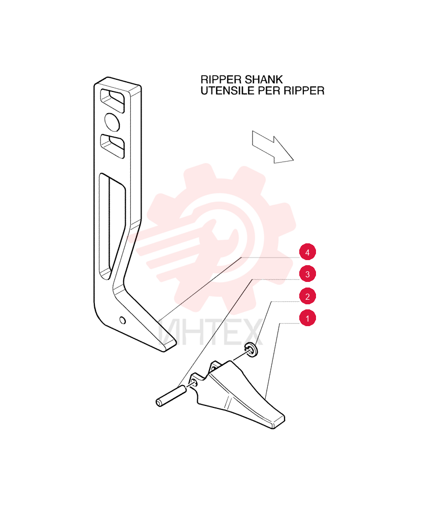 POINT RIPPER SHANK 76031577