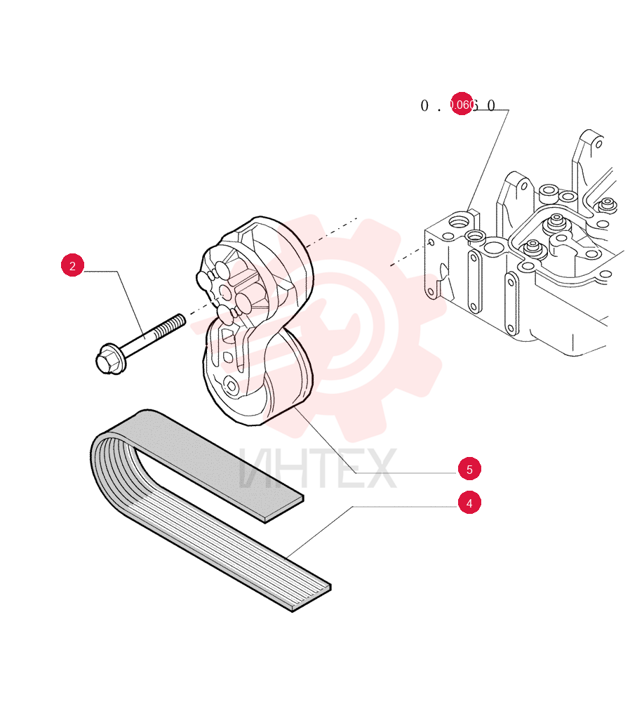 SCREW,Hex Flg, M10 x 1.5 x 75