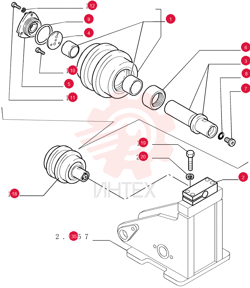 TRACK ROLLER 76029473