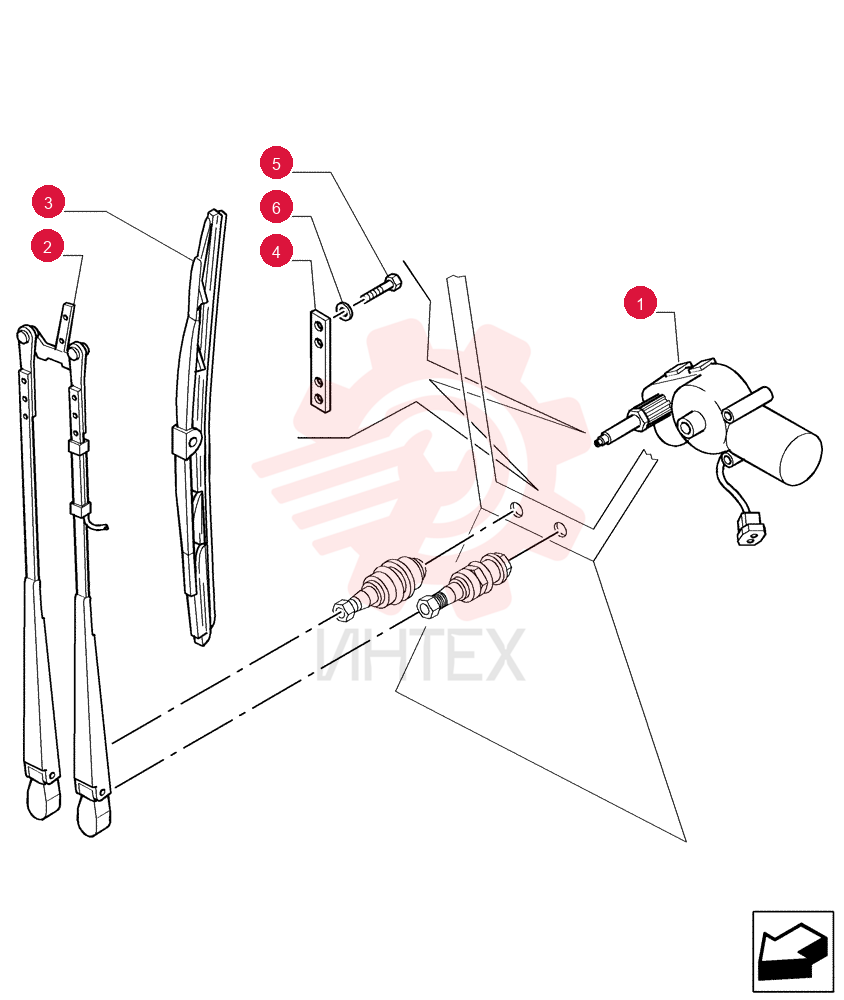 WIPER MOTOR 76067667