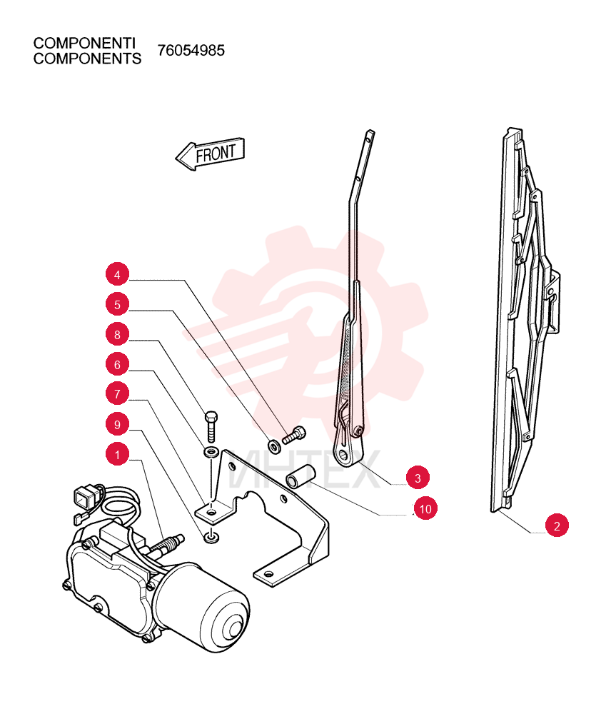 WIPER MOTOR 76067671