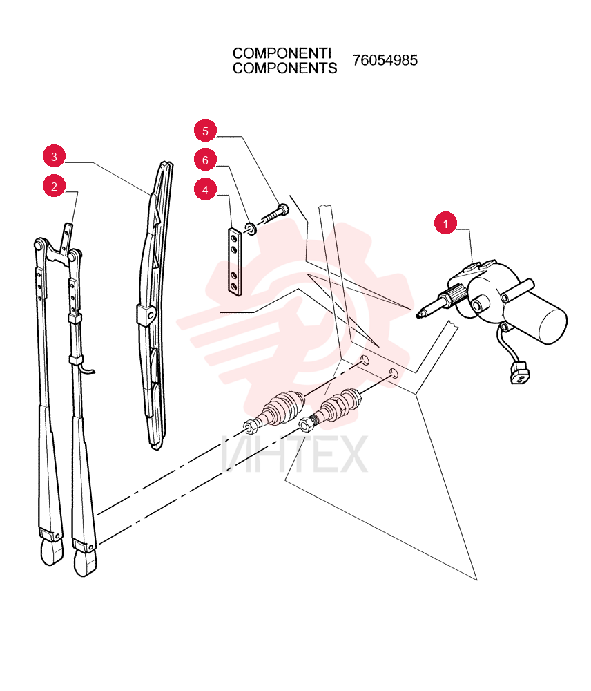 WIPER MOTOR 76067667
