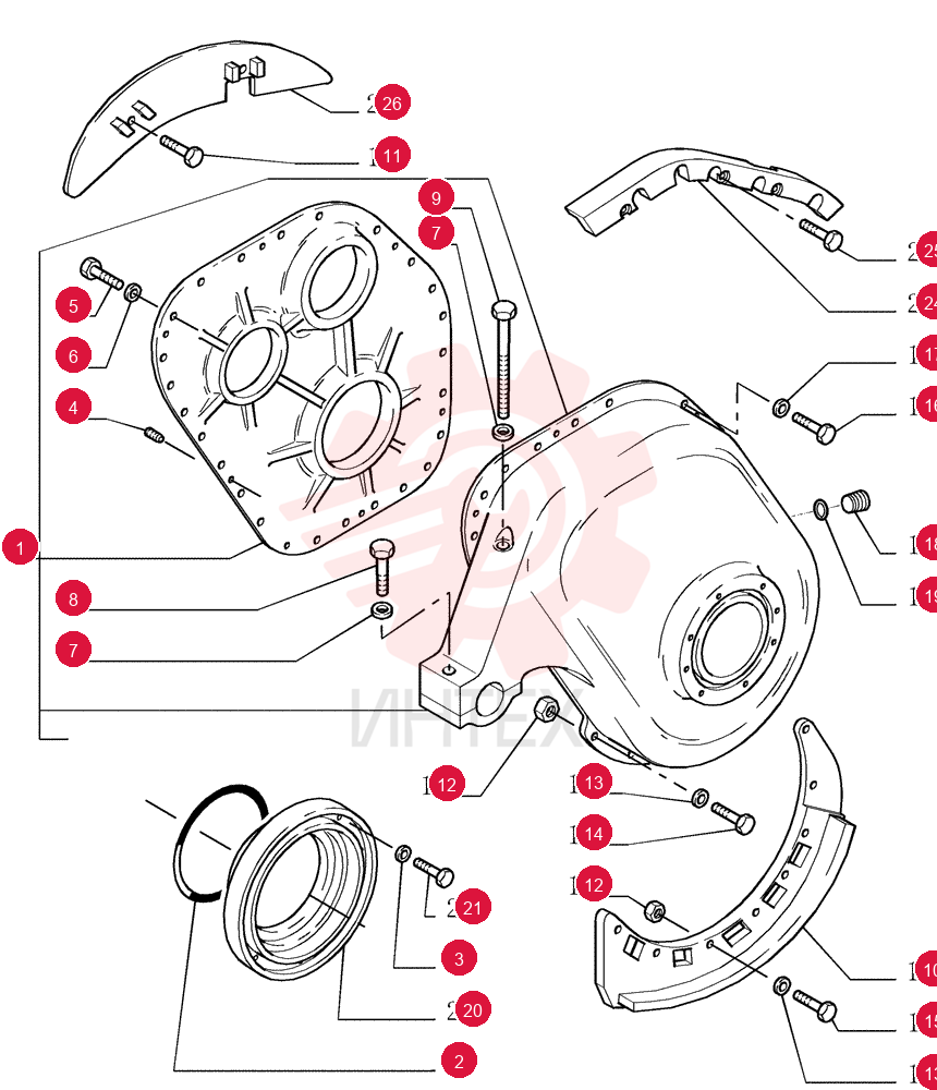 FINAL DRIVE HOUSING 76040710