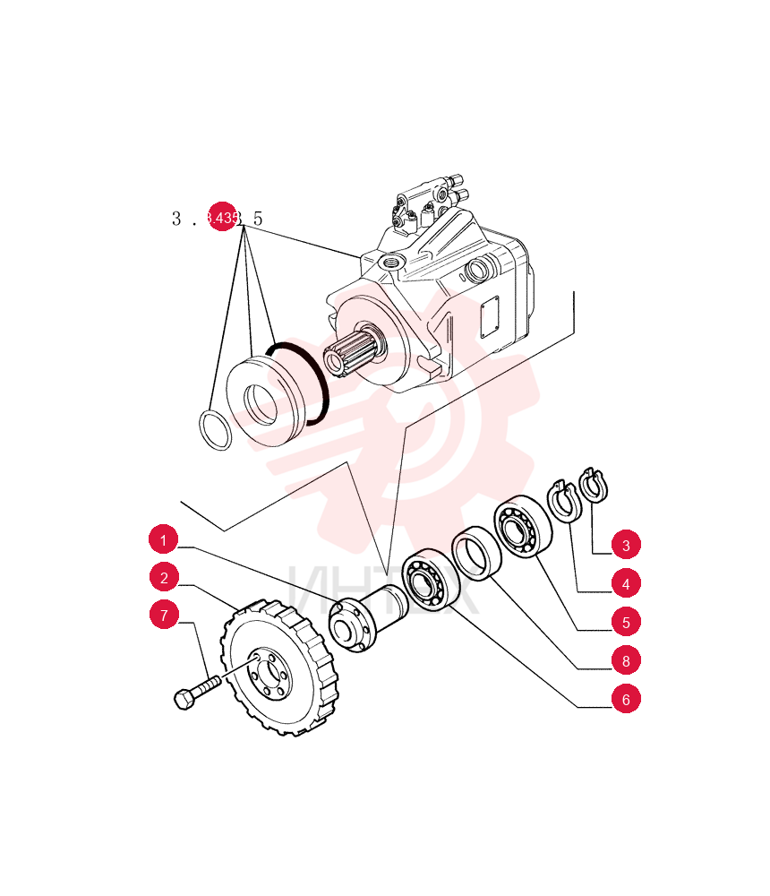IDLE SHAFT 76040832
