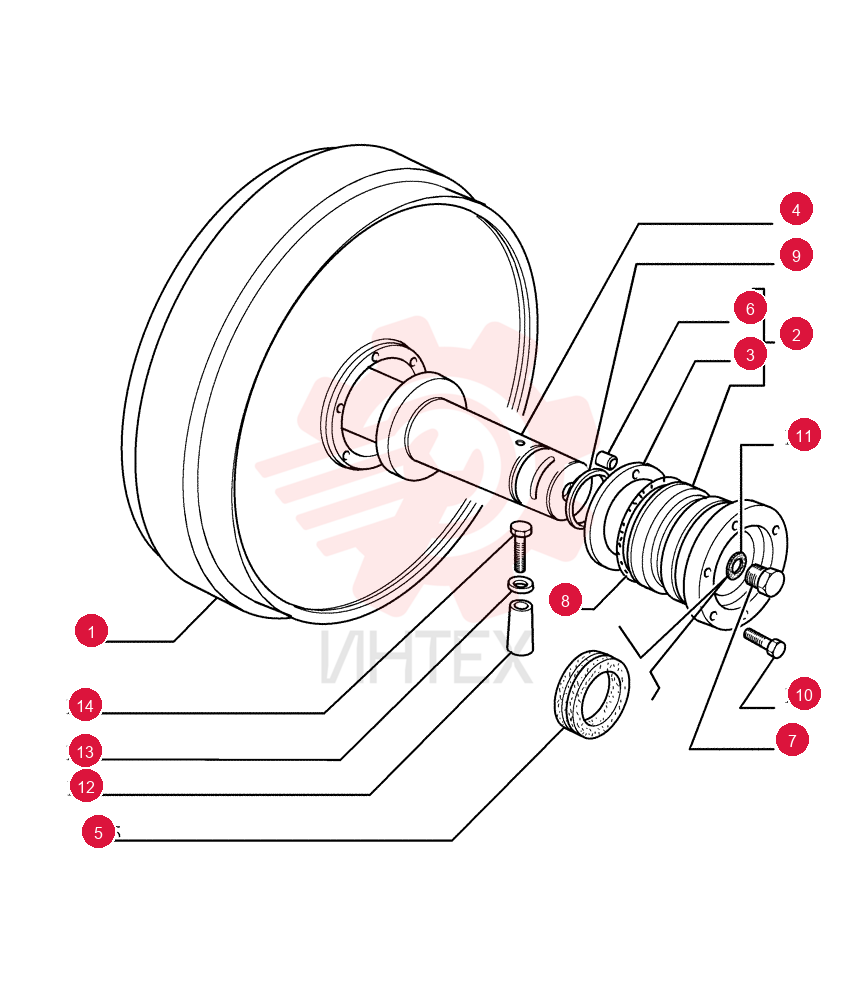 IDLER WHEEL 76090869