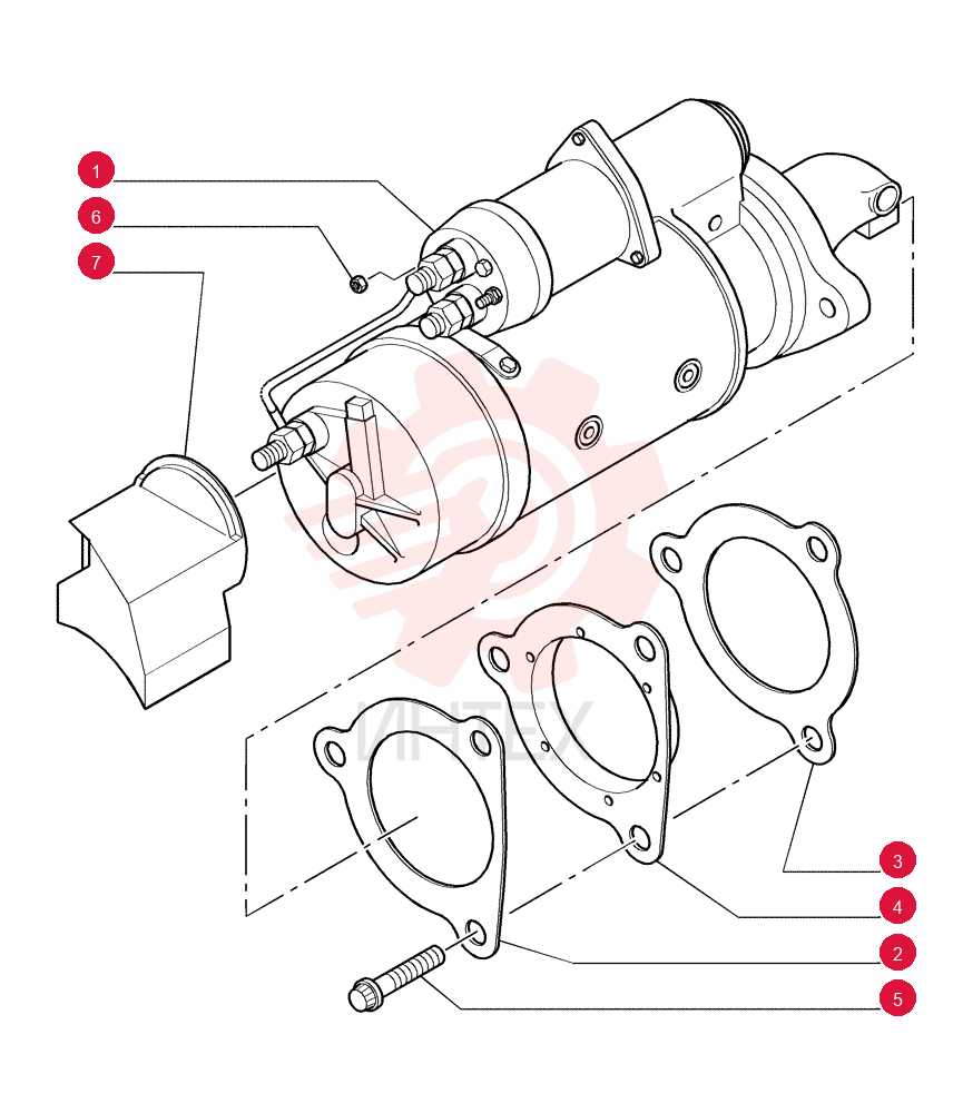 STARTER MOTOR 76195210