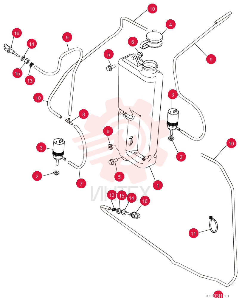 WINDSHIELD WASH RESERVOIR
